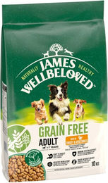 James Wellbeloved Hundetrockenfutter Adult Truthahn & Gemüse Getreidefrei Hypoallergen 10 kg - 2 x 10 kg – Bild 1 von 7