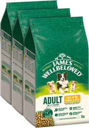 James Wellbeloved Hundetrockenfutter Truthahn & Reis Hypoallergen für Adult 3 x 2kg – Bild 1 von 1