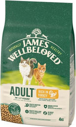 James Wellbeloved Hypoallergenes Trockenfutter für ausgewachsene Katzen mit Truthahn - 3 x 4 kg – Bild 1 von 13