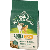 Produktbild von James Wellbeloved Hypoallergenes Trockenfutter für ausgewachsene Katzen mit Truthahn - 3 x 4 kg