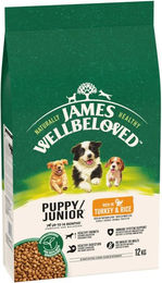 James Wellbeloved Junior Hund Trockenfutter Truthahn & Reis Hypoallergen 12 kg - 12 kg – Bild 1 von 3