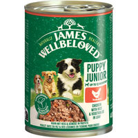 Produktbild von James Wellbeloved Junior Hundefutter Huhn Pastete Hypoallergen 6x400 g