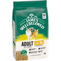 Produktbild von James Wellbeloved Katzenfutter Adult Truthahn & Reis Hypoallergen 4 kg - 4 kg