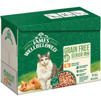 Produktbild von James Wellbeloved Katzenfutter Senior Truthahn Getreidefrei Hypoallergen Stückchen in Sauce 48 x 85 g - 48 x 85 g