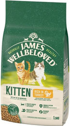 James Wellbeloved Kitten Trockenfutter Truthahn Hypoallergen 1,5 kg - 3 x 1,5 kg – Bild 1 von 13