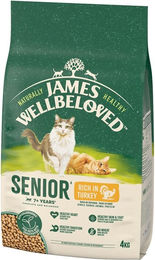 James Wellbeloved Senior Katzen Trockenfutter Truthahn Hypoallergen 4 kg - 4 kg – Bild 1 von 13