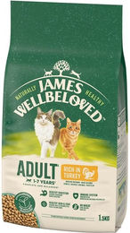 James Wellbeloved Trockenfutter für ausgewachsene Katzen Truthahn Hypoallergen 1,5 kg - 1,5 kg – Bild 1 von 6