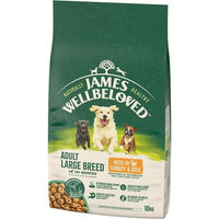 Produktbild von James Wellbeloved Trockenvollnahrung für große Hunde Adult Truthahn und Reis Hypoallergen 10 kg - 10 kg
