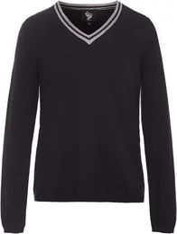 Produktbild von Janama Pullover für Damen in Gaze-Optik Blau oder Schwarz Größe XL