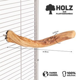 Java Vogelspielzeug Natural Liana Sitzstange für Papageien aus Naturmaterial 15-20 cm – Bild 1 von 3
