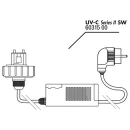 JBL AquaCristal Ersatzteil Gehäusedeckel und Vorschaltgerät für UV-C Klärer 5 W Schwarz – Bild 1 von 2
