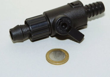 JBL AquaEx 20-45/45-70 Absperrhahn aus Kunststoff für Fischaquarien in Schwarz - 1 Stk. – Bild 1 von 4