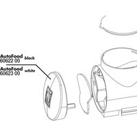 Produktbild von JBL AutoFood Endkappe aus Kunststoff in Weiß für Aquaristik Zubehör