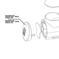 Produktbild von JBL AutoFood Futterautomat Endkappe Schwarz