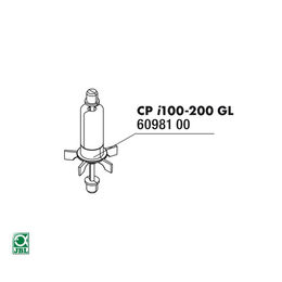 JBL CristalProfi i greenline 100/200 Rotor-Set mit Edelstahlachse und Gummilager für Aquarium Innenfilter – Bild 1 von 3
