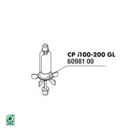Produktbild von JBL CristalProfi i greenline 100/200 Rotor-Set mit Edelstahlachse und Gummilager für Aquarium Innenfilter