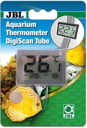 JBL DigiScan Tube Digitales Aquariumthermometer zur Befestigung am Filterschlauch für Fische – Bild 1 von 3