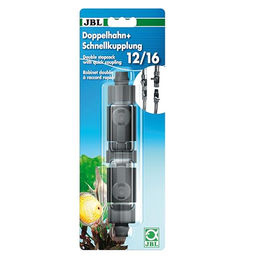 JBL Doppelhahn mit Schnellkupplung für Aquarium Außenfilter 12/16 Schlauchverbinder – Bild 1 von 9