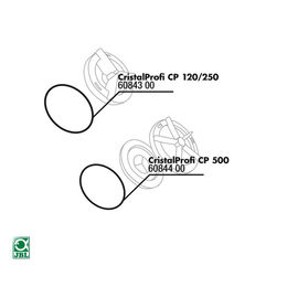 Produktbild von JBL Ersatzteil Dichtung Rotorabdeckung für CP 120/250 Aquaristik Zubehör aus Gummi Schwarz - 1000 g