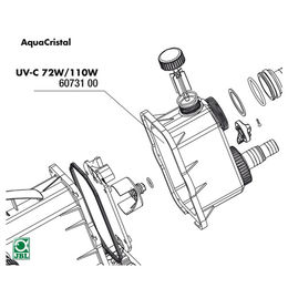 JBL Ersatzteil Gehäuse Bypass für AquaCristal UV-C 72/110 W in Grau – Bild 1 von 2