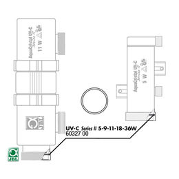 Produktbild von JBL Ersatzteil O-Ring aus Gummi für AquaCristal UV-C 5/9/11 W Gehäuse innen Schwarz für Fisch Aquarien