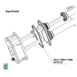 JBL Ersatzteil Profildichtung Schwarz für AquaCristal UV-C 72/110 W – Bild 1 von 2