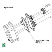 Produktbild von JBL Ersatzteil Profildichtung Schwarz für AquaCristal UV-C 72/110 W
