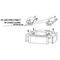 Produktbild von JBL Ersatzteil Schrauben für CristalProfi Griff aus Metall Schwarz 4er Pack