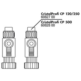 JBL Ersatzteil Set 2x CP F 120/250 Absperrhähne für Fisch Außenfilter aus Kunststoff Schwarz - 2 x 1000 g – Bild 1 von 4