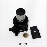 Produktbild von JBL Ersatzteil Startknopf und Überwurfmutter für CristalProfi Außenfilter Schwarz aus Kunststoff