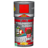 Produktbild von JBL GoldPearls mini Click Fischfutter für Goldfische mit Spirulina-Algen 100 ml