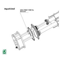 Produktbild von JBL Klemmsicherung Ersatzteil Set für AquaCristal UV-C 72/110 W aus Kunststoff