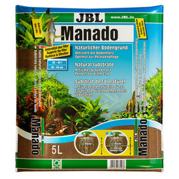 JBL Manado Natürlicher Süßwasser Bodengrund mit Nährstoffspeicher für Fische 5 l - 5 l – Bild 1 von 5