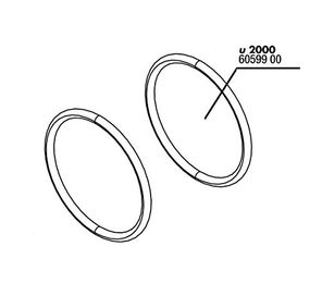 JBL O-Ring Ersatzteil Set für ProFlow u2000 Abdeckung und Schlauchanschluss aus Gummi Schwarz 2 Stück – Bild 1 von 3