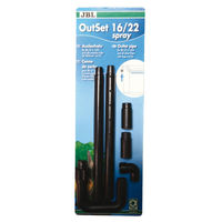 Produktbild von JBL OutSet Spray Wasserrücklauf-Set für Aquarien mit 2-teiligem Düsenstrahlrohr 16/22