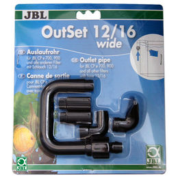 JBL OutSet wide 12/16 CP e700/1-900/1 Wasserrücklauf-Set mit Breitstrahlrohr für Süßwasser-Aquariumfilter – Bild 1 von 9