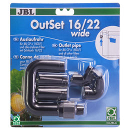 JBL OutSet wide 16/22 CP e1500/1 Wasserrücklauf-Set mit Breitstrahlrohr für Fisch-Aquarien - 1 Stk. – Bild 1 von 11