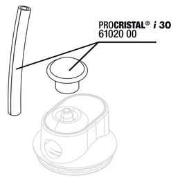 JBL ProCristal i30 Ersatzteil Set mit Schlauch 4/6 mm und Kappe für Lufteinzug transparent – Bild 1 von 2