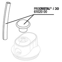 Produktbild von JBL ProCristal i30 Ersatzteil Set mit Schlauch 4/6 mm und Kappe für Lufteinzug transparent