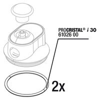 Produktbild von JBL ProCristal i30 O-Ring Ersatzteil für Aquarienfilter 2 Stück Schwarz