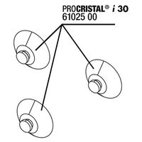 Produktbild von JBL ProCristal i30 Saugnäpfe Schwarz für Fisch Aquarien