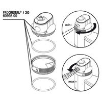 Produktbild von JBL ProCristal i30 Wasserauslauf Regulierung für Aquarien Schwarz