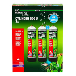 JBL ProFlora CO2 Cylinder u500 CO2-Einwegflaschen 3er Vorteilspack - 3 x 500 g – Bild 1 von 6