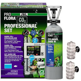 Produktbild von JBL Proflora CO2 Professional Set V CO2-Anlage mit 2 kg Flasche in Silber