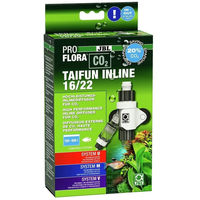 Produktbild von JBL ProFlora CO2 Taifun Inline 16/22 CO2-Diffusor mit integriertem Blasenzähler und Rücklaufsicherung für Aquarien - 1 Stk.