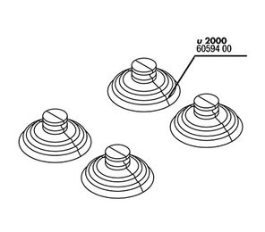 JBL ProFlow u2000 Mulmsauger 30mm 4er Pack Schwarz Kunststoff für Aquaristik - 4 x 30 mm – Bild 1 von 2