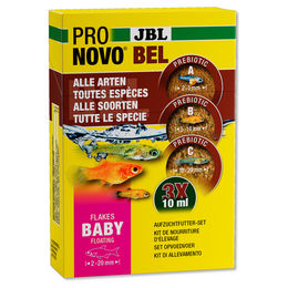 JBL ProNovo Bel Flakes Baby Fischfutter mit Lachs, Tintenfisch und Garnele 3 x 10 ml - 3 x 10 ml – Bild 1 von 7