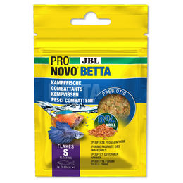 JBL Pronovo Betta Flakes Fischfutter für Süßwasser mit Lachs, Garnele, Tintenfisch und Krill ohne Farb- und Aromastoffe 20 ml - 6 g – Bild 1 von 2