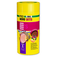 Produktbild von JBL ProNovo Bits Grano S Fischfutter Granulat für Diskus und Buntbarsch mit Lachs und Garnele 1000 ml - 1000 ml