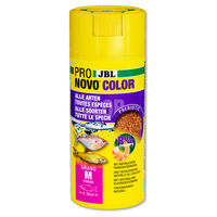 Produktbild von JBL Pronovo Color Grano Fischfutter Granulat für Süßwasserfische mit Lachs, Garnele und Krill 250 ml - 250 ml